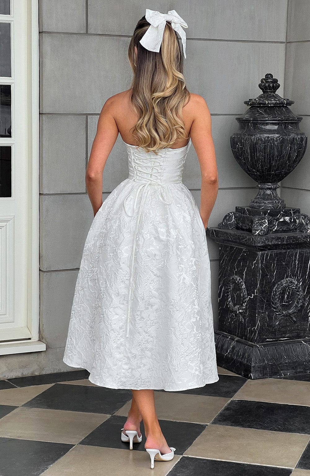 Saoirse Midi Dress - Ivory