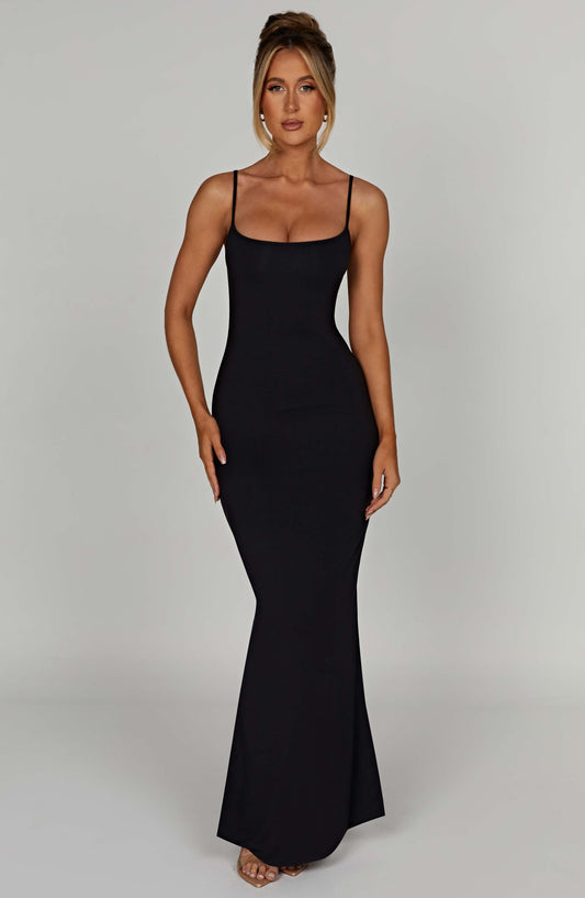 Saskia Maxi-jurk - Zwart