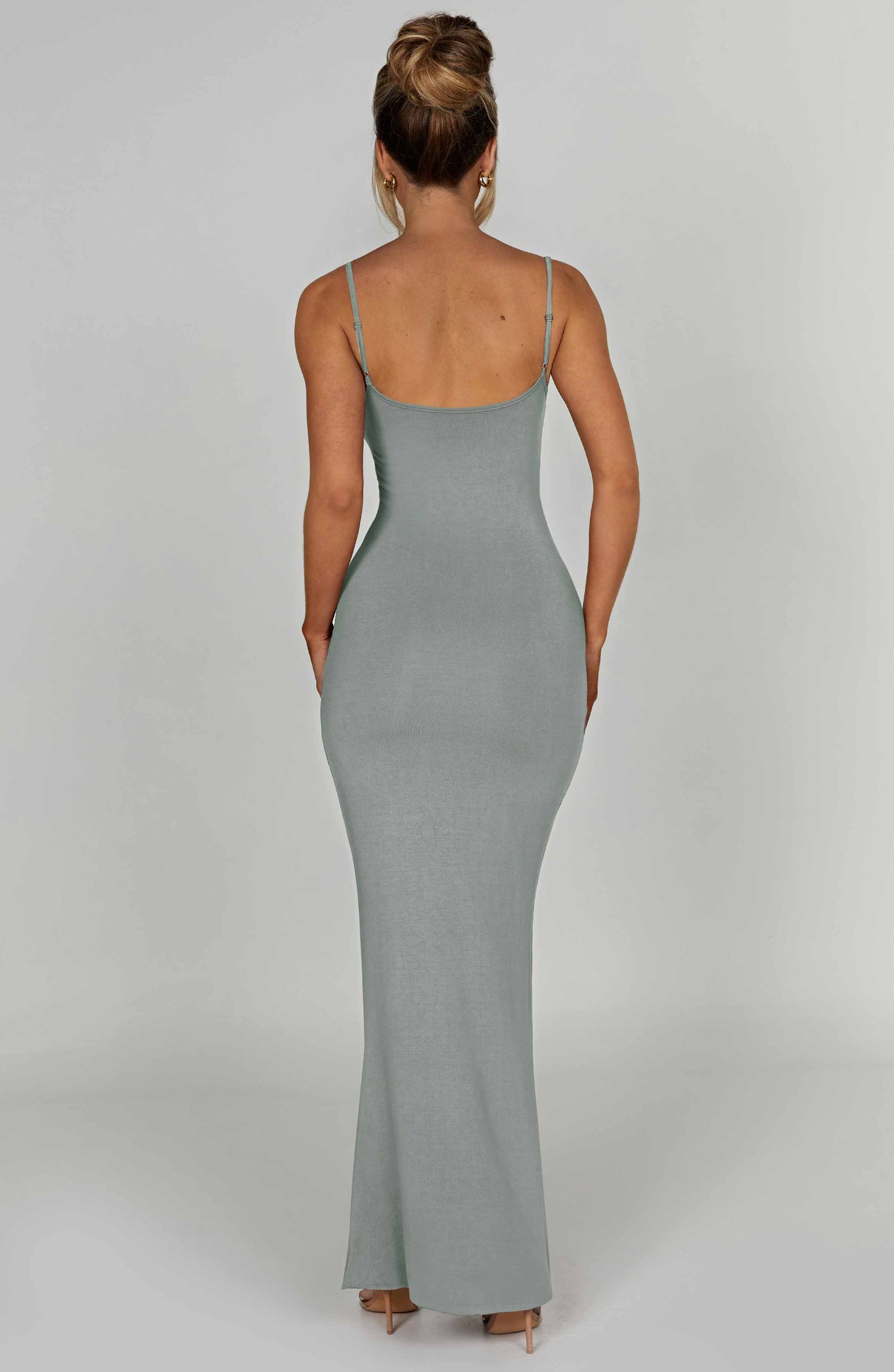 Saskia Maxi Jurk - Staal