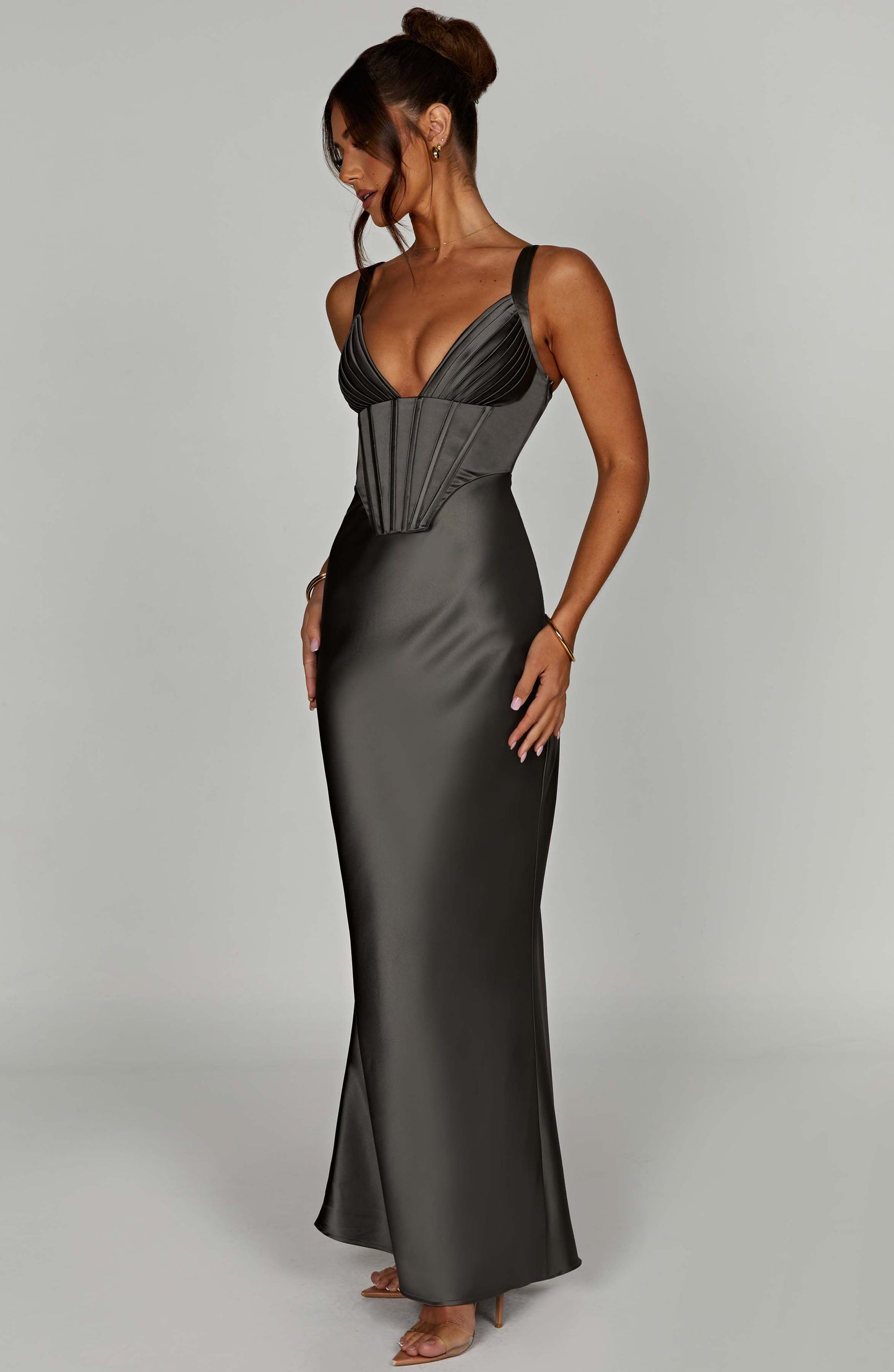 Shae Maxi Dress - Charcoal