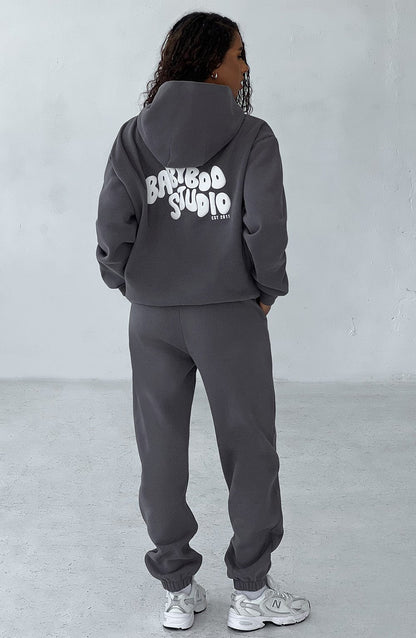 Studio Sweatpants - Charcoal/White