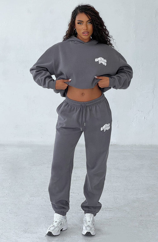 Studio Sweatpants - Charcoal/White