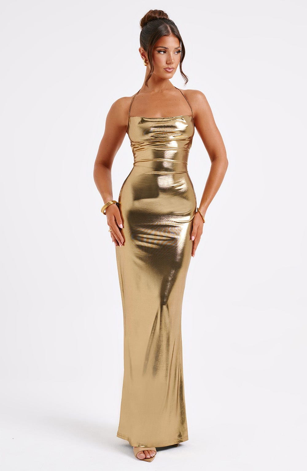 Talisa Maxi-jurk - Goud