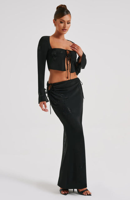 Tana Maxi Skirt - Black