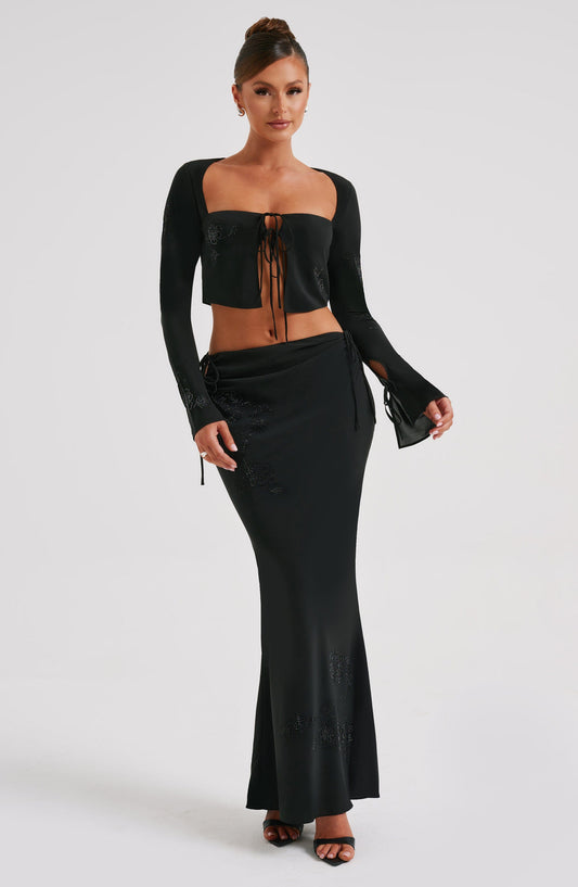 Tana Maxi Skirt - Black