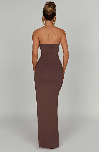 Teyana Maxi Dress - Chocolate