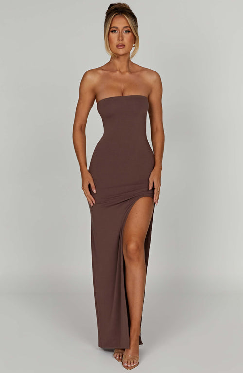 Teyana Maxi Dress - Chocolate