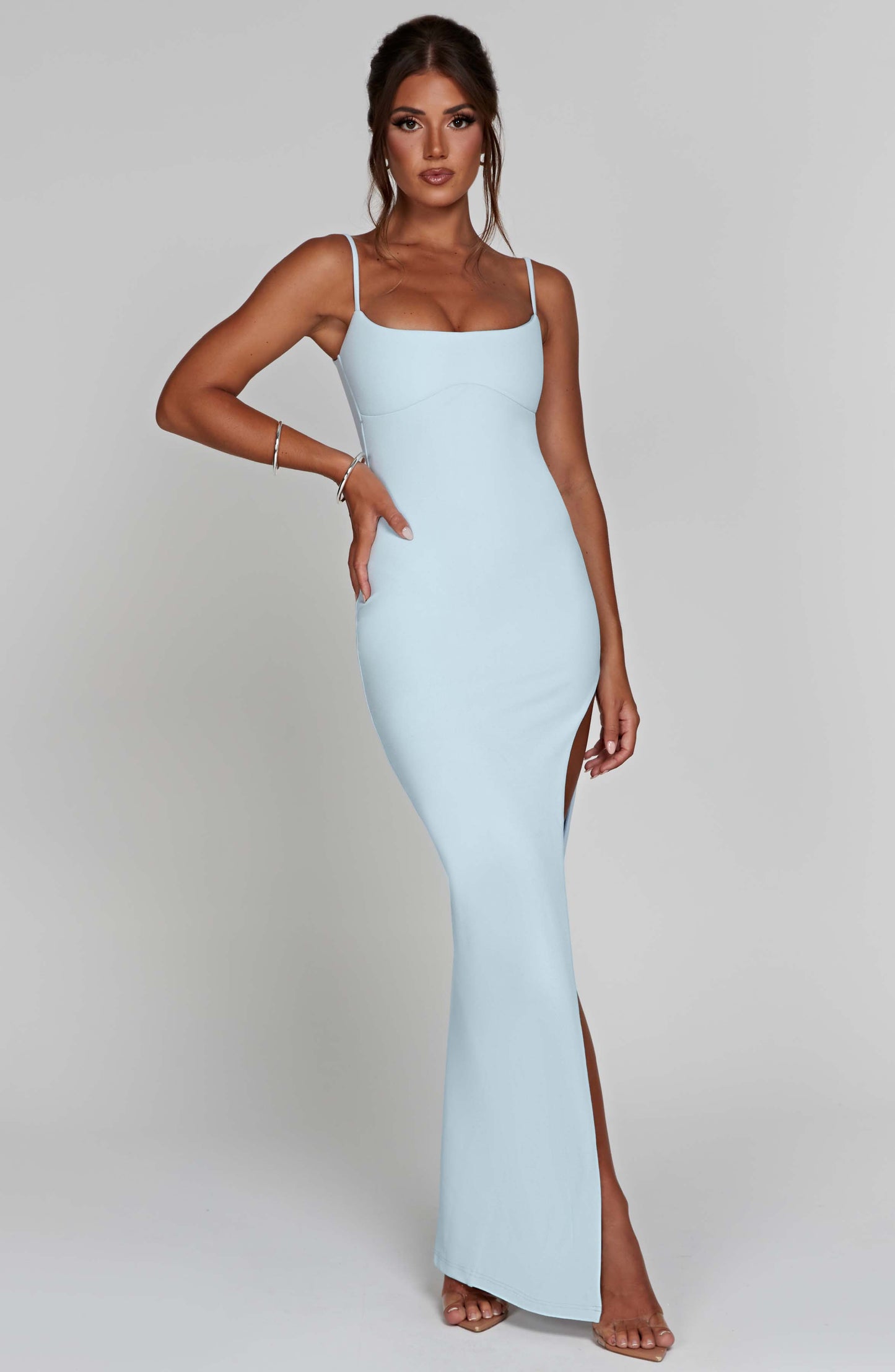 Tiarne Maxi-jurk - Babyblauw