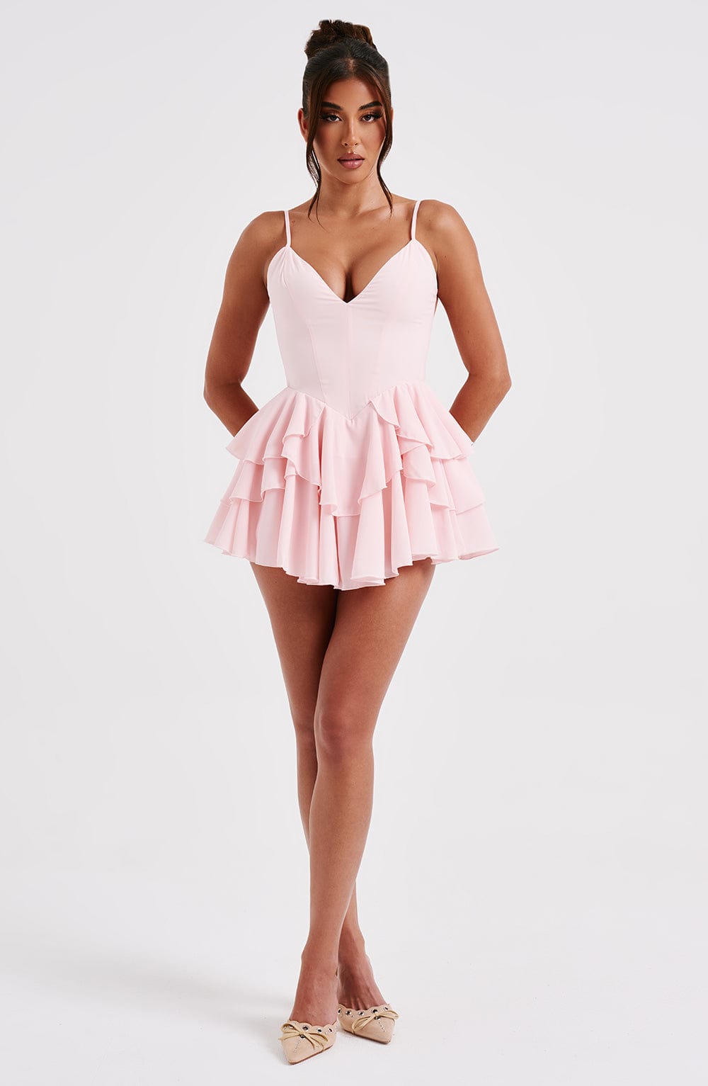 Veena Playsuit - Blush