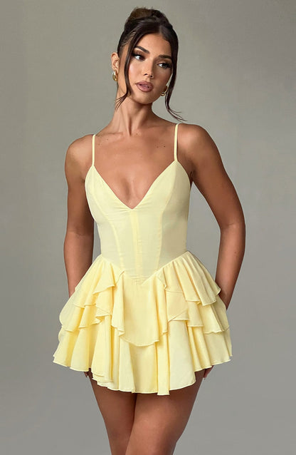 Veena Playsuit - Lemon