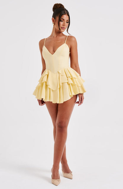 Veena Playsuit - Lemon