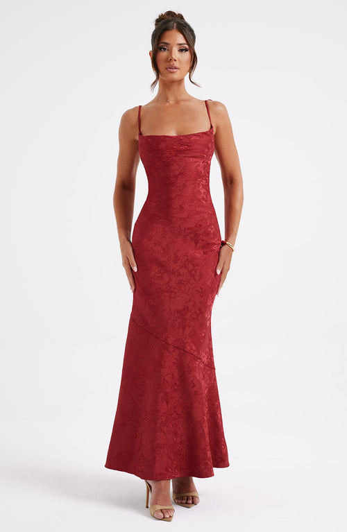 Whitney Maxi-jurk - Rood