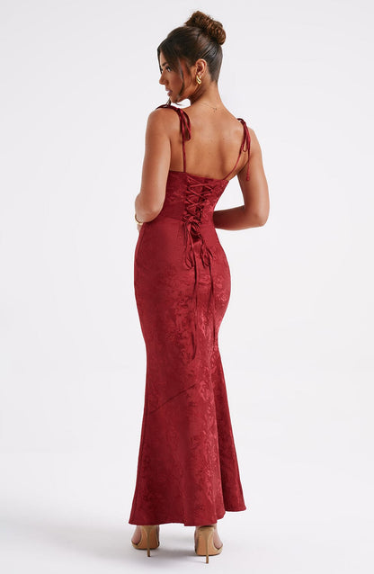 Whitney Maxi-jurk - Rood