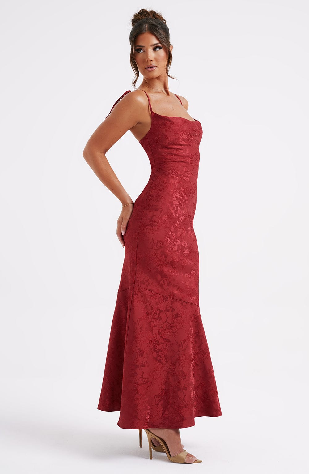 Whitney Maxi-jurk - Rood