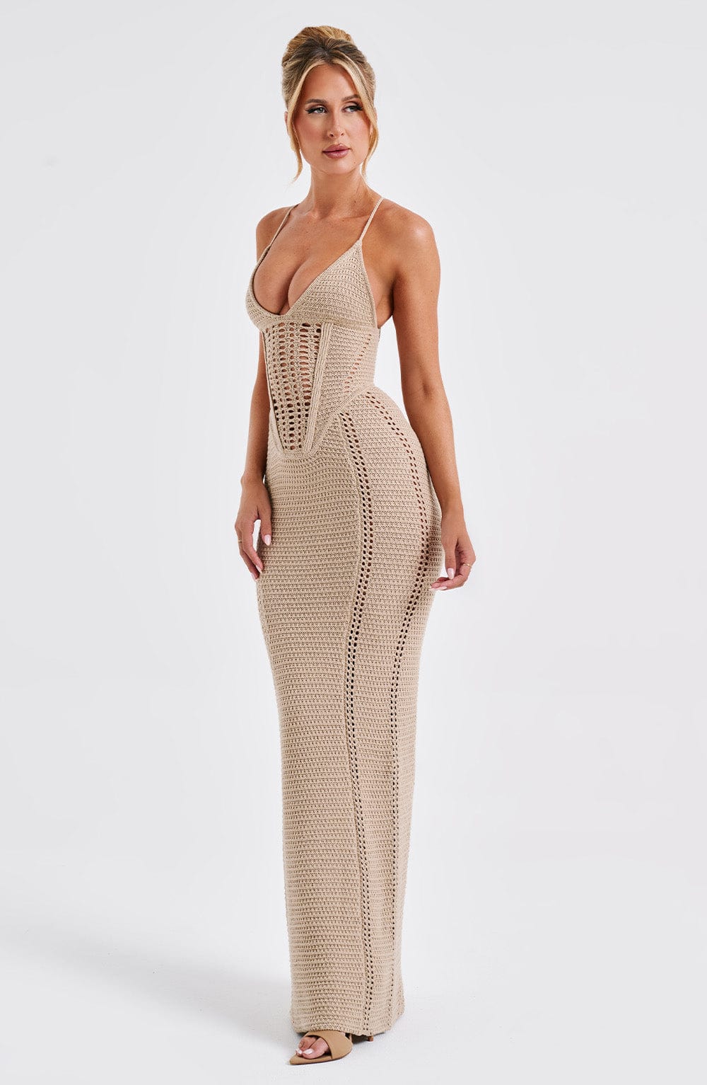 Xanthe Maxi-jurk - Beige