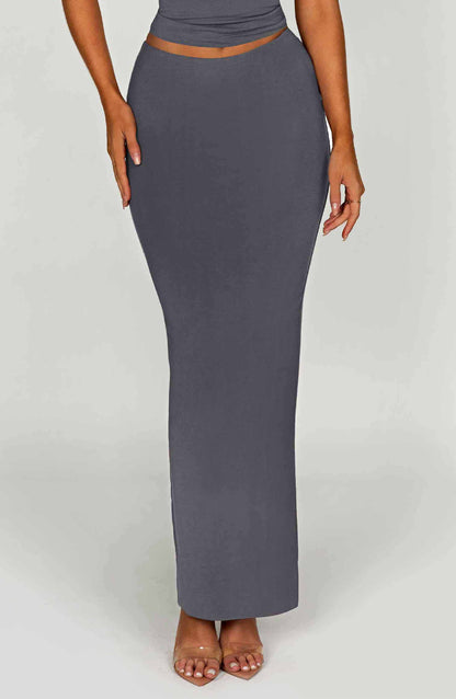 Yazmin Maxi Skirt - Charcoal