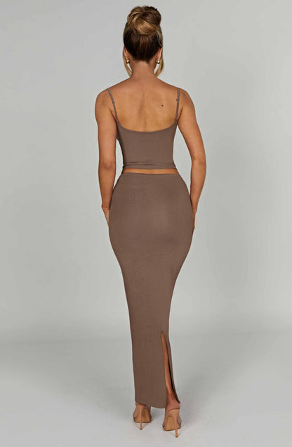 Yazmin Maxi Skirt - Mocha