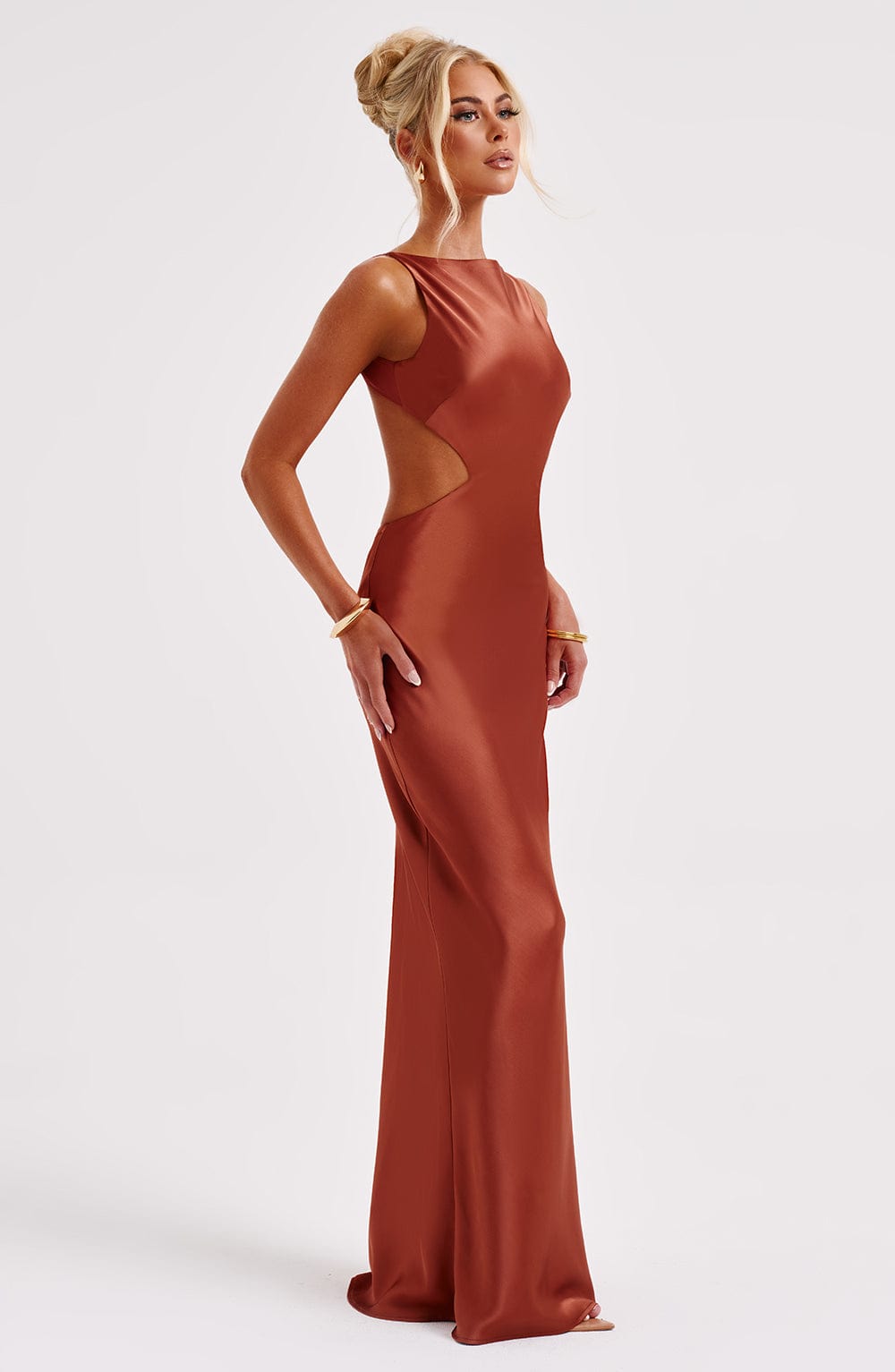 Yves Maxi Dress - Rust