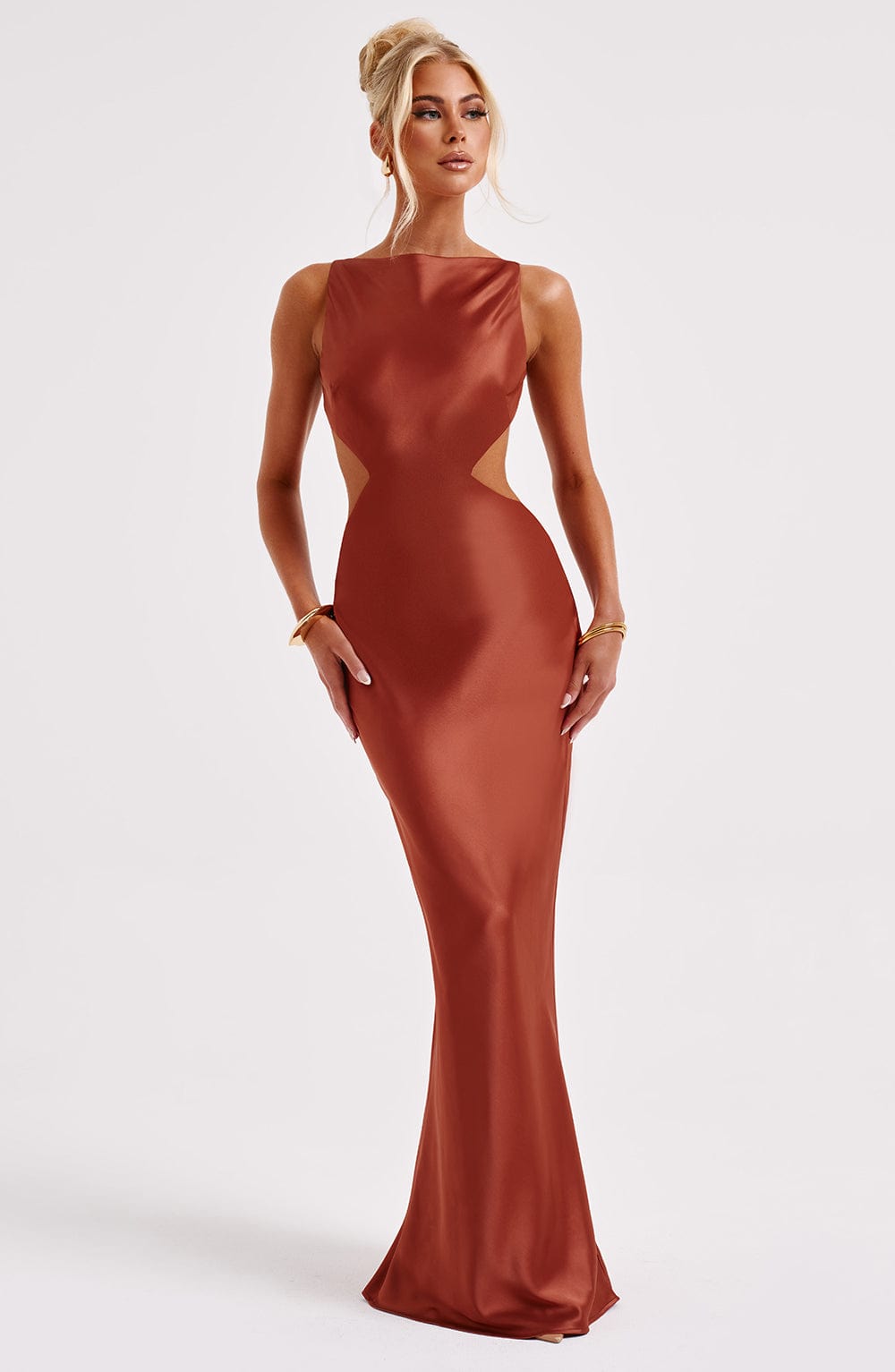 Yves Maxi Dress - Rust