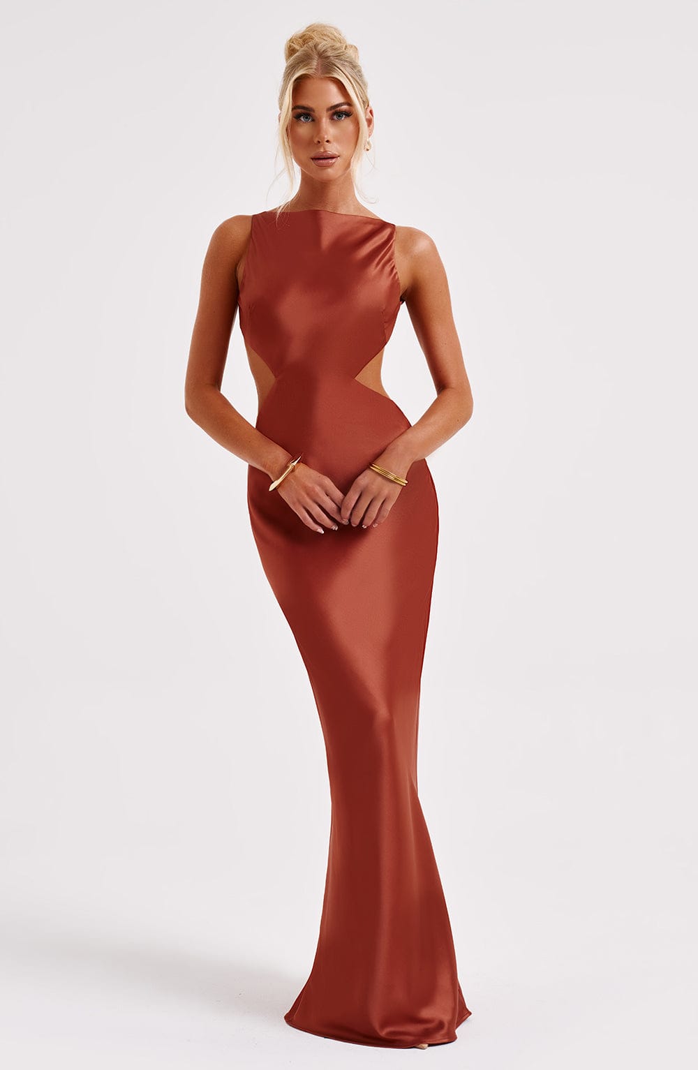 Yves Maxi Dress - Rust