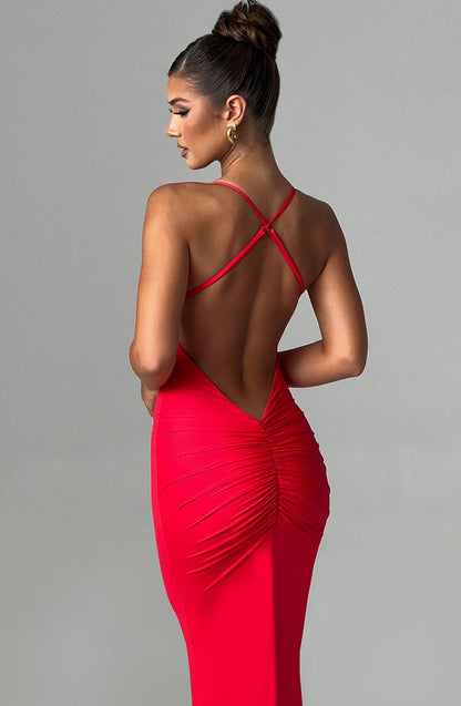 Zelda Maxi-jurk - Rood