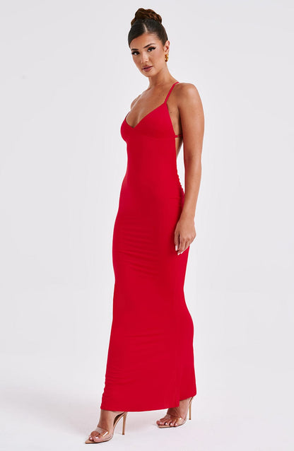 Zelda Maxi Dress - Red