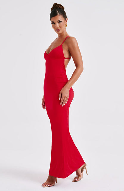 Zelda Maxi-jurk - Rood