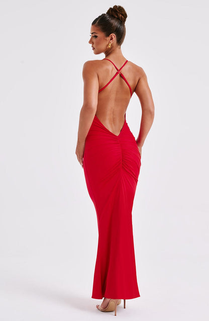 Zelda Maxi-jurk - Rood