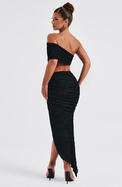 Zina Midi Skirt - Black