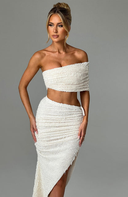 Zina Midi Skirt - Ivory