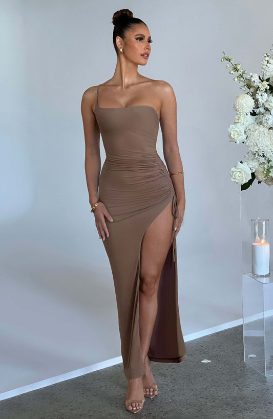 Zuri Maxi-jurk - Chocolade